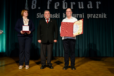 Podeleitev Ganglove plakete Janku Bračiki - Osrednja obcinska prireditev ob slovenskem kulturnem prazniku